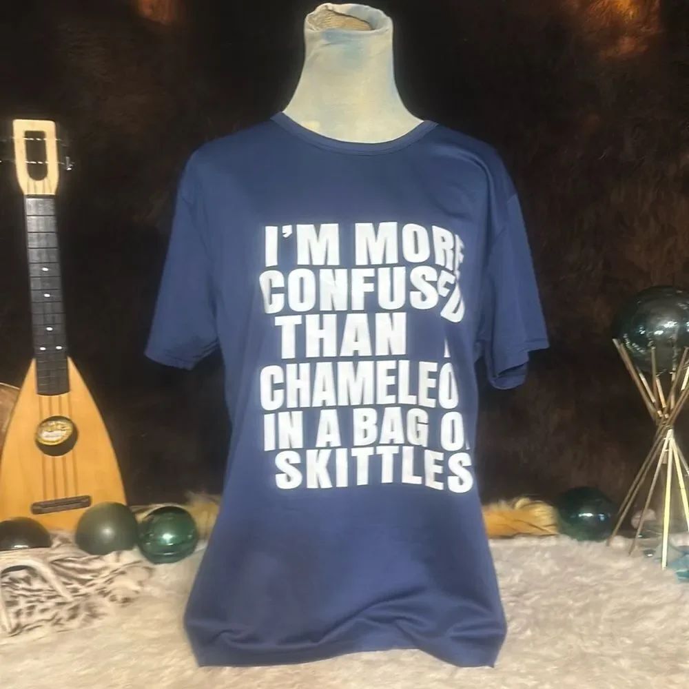 No brand funny t-shirt L (6024A)